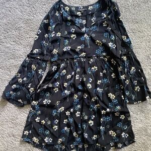 Ella Moss floral long sleeve dress